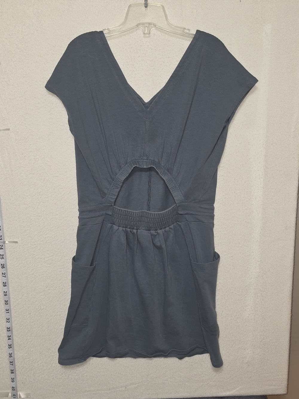 Patagonia Slate Blue V-Neck Short Sleeve Romper - Picture 2 of 3